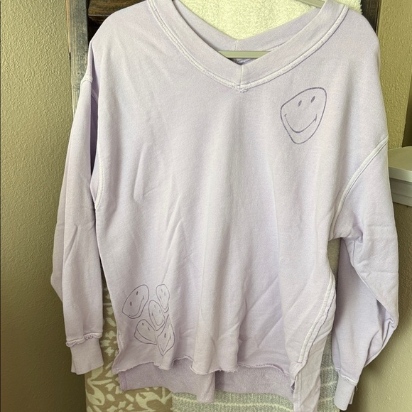 aerie Tops - aerie Smiley face sweatshirt